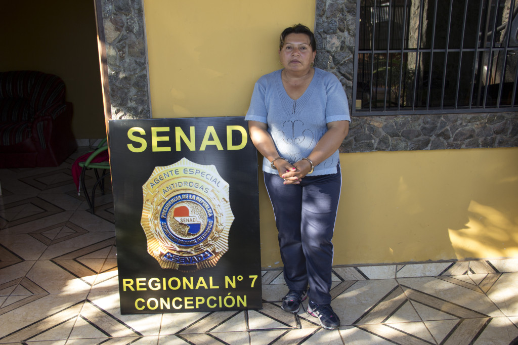 Gilberta Aldana de Rodríguez, (56) detenida.